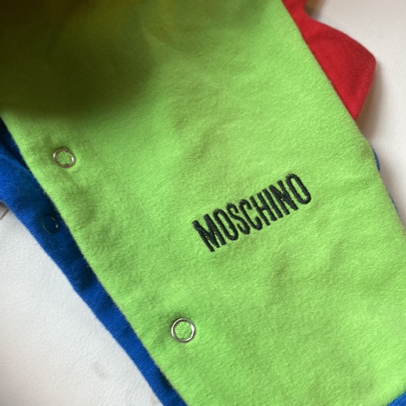 MOSCHINO BABY BLUE DINOSAUR ROMPER - Picture 7 of 9